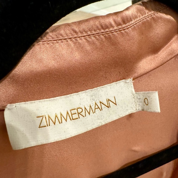 Zimmermann, Silk Wrap Midi Dress in Lipstick, Size 0 - Picture 5 of 6